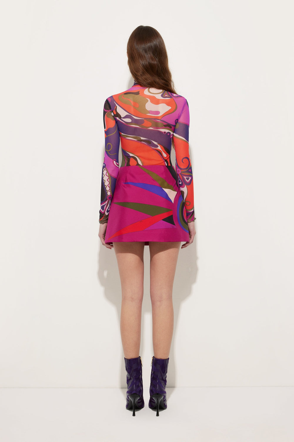 Pucci Hawaii Print Mini Skirt