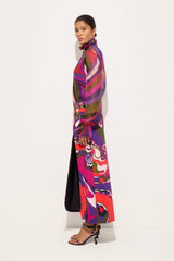Pucci Orchidee Print Midi Skirt