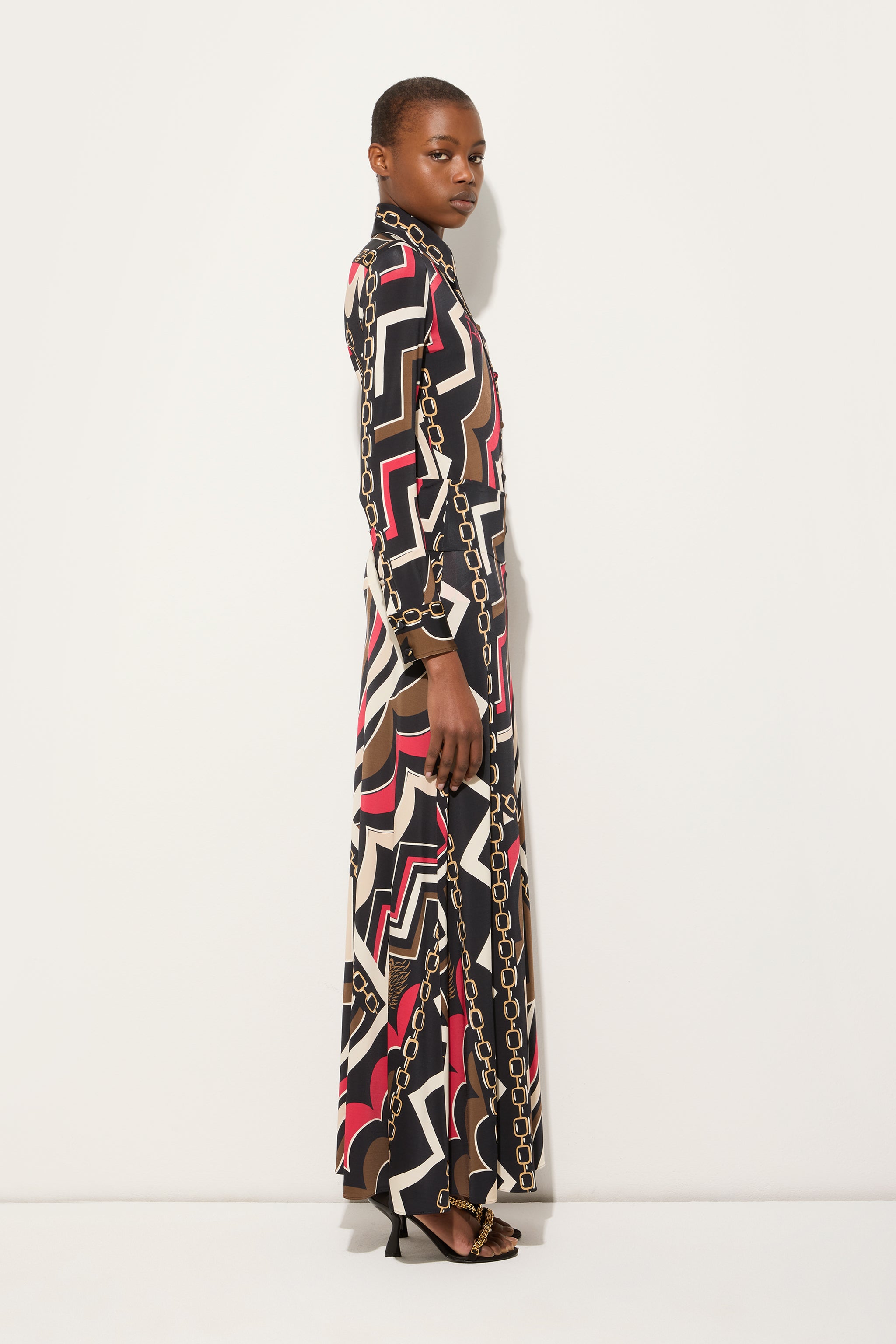 Pucci Istrice Print Long Skirt