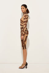 Pucci Labirinto Print Midi Skirt in Tulle