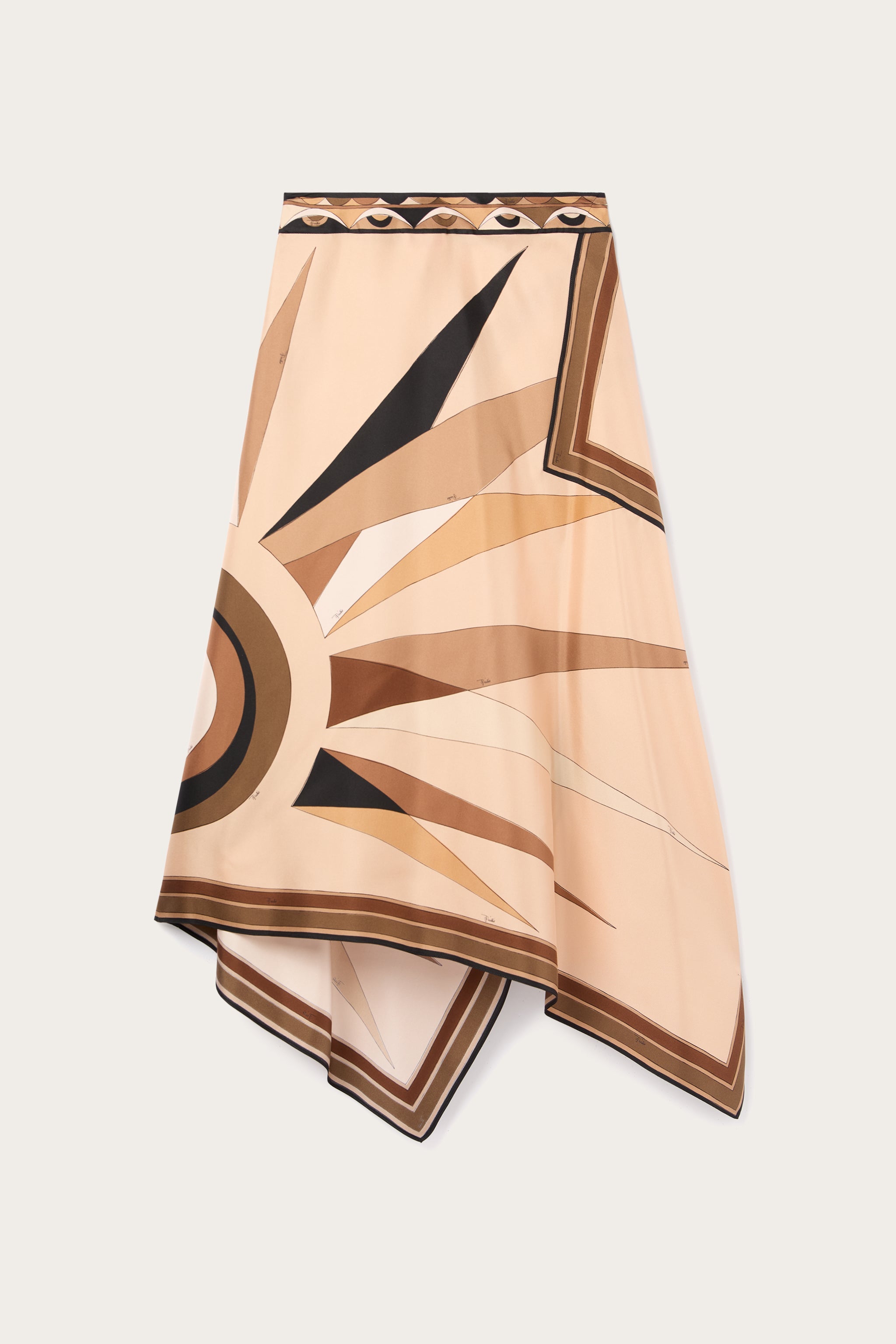 Pucci Hawaii Print Asymmetrical Skirt