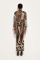 Pucci Marmo Print High Waist Skirt