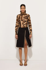 Pucci Wool Skirt with Printed Details