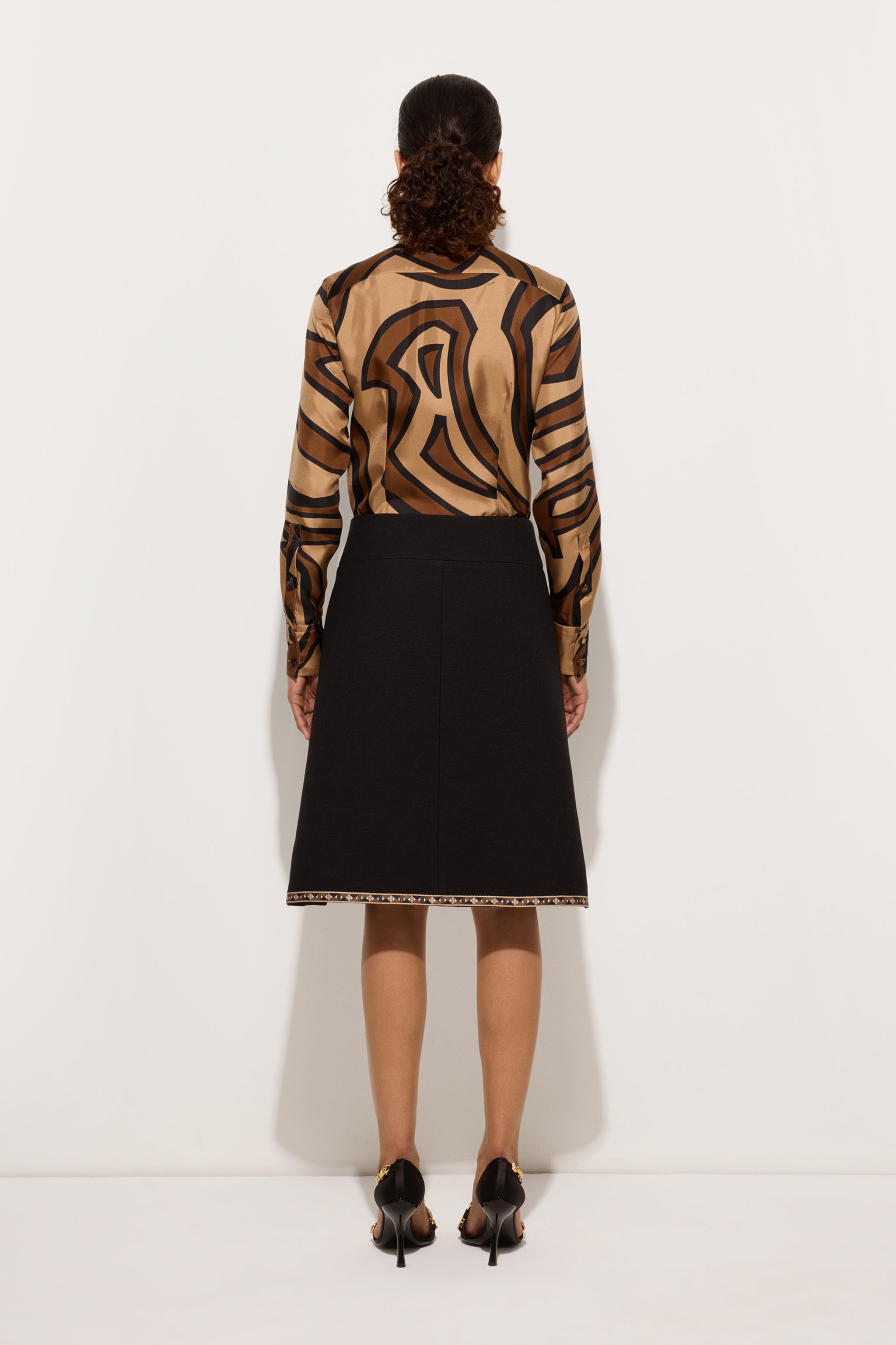 Pucci Wool Skirt with Printed Details
