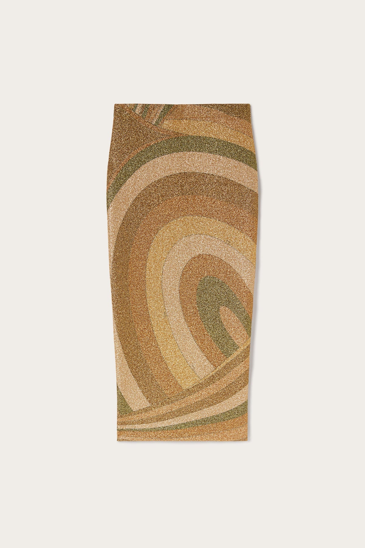 Pucci Iride Print Lamé Jersey Midi Skirt