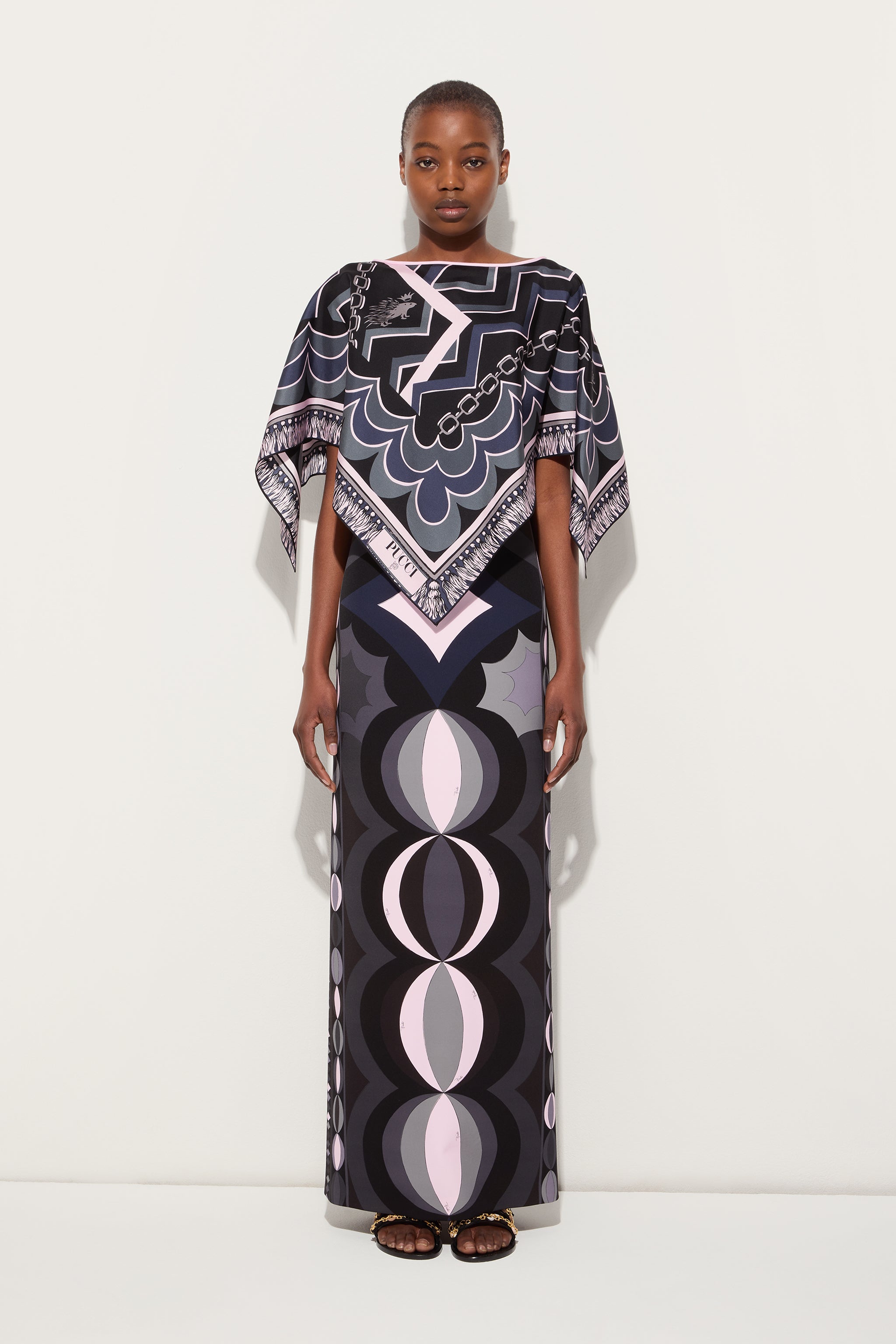 Pucci Collane Print Pencil Skirt