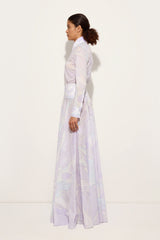 Pucci Orchidee Print Long Cotton Skirt