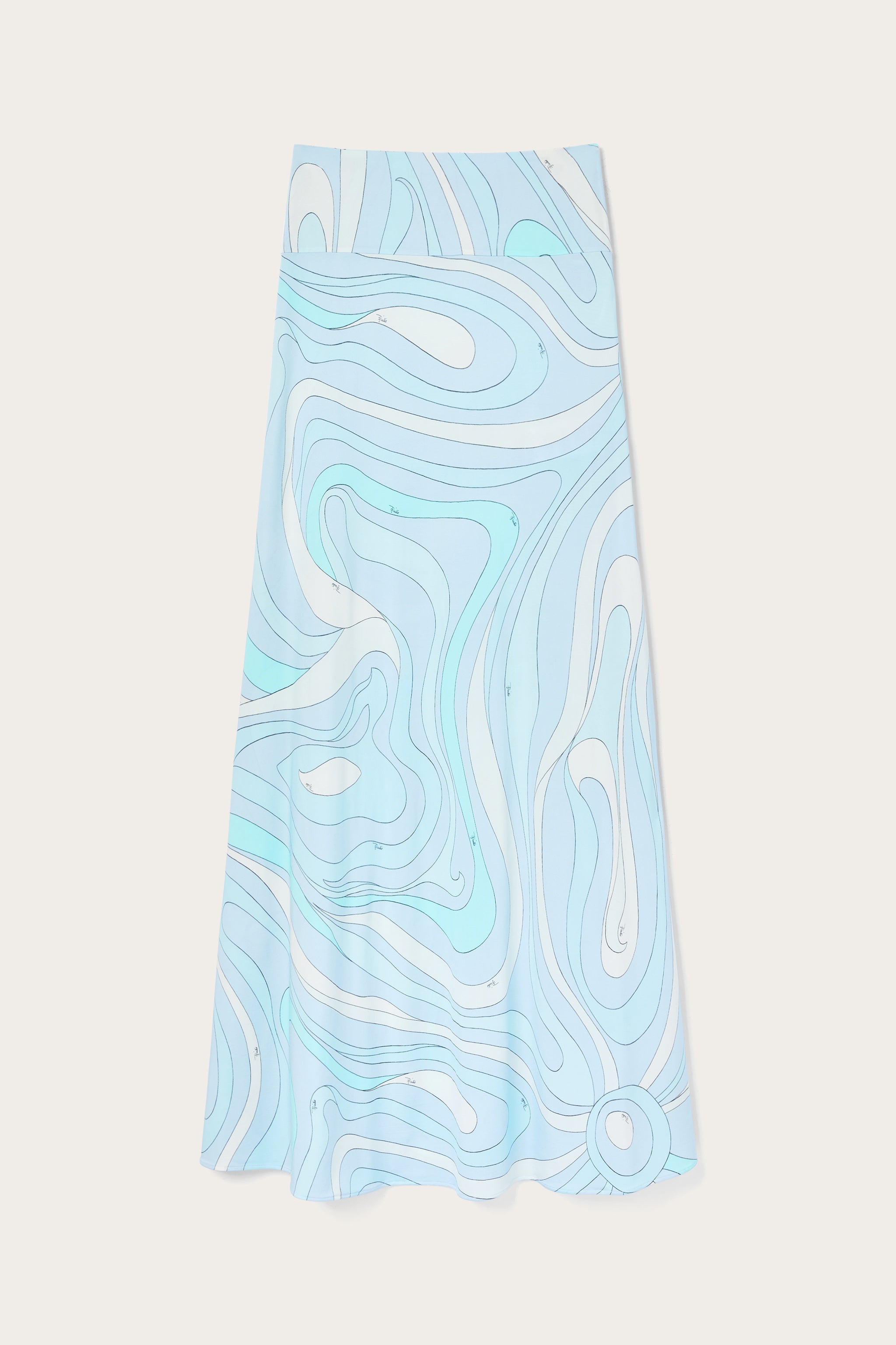Pucci Marmo Print Long Skirt