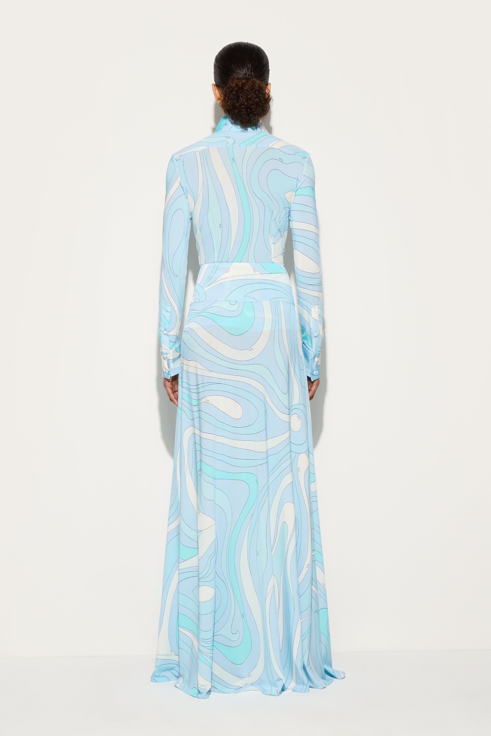 Pucci Marmo Print Long Skirt
