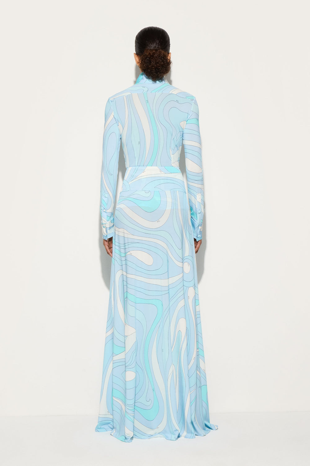 Pucci Marmo Print Long Skirt