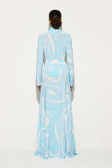 Pucci Marmo Print Long Skirt