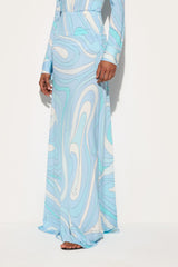 Pucci Marmo Print Long Skirt