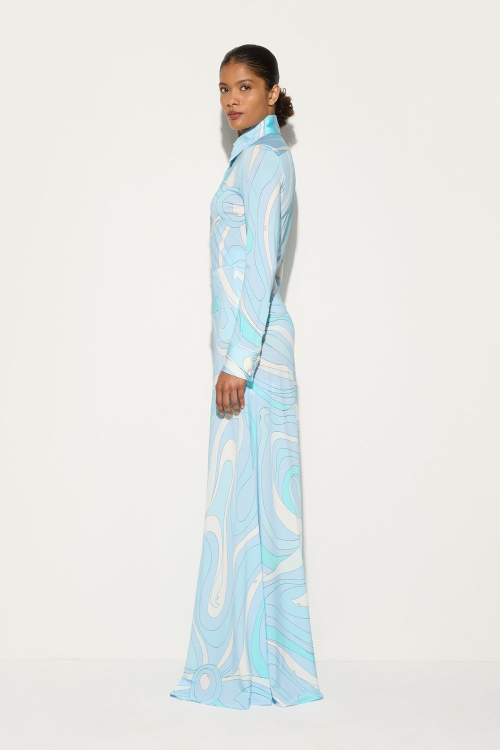Pucci Marmo Print Long Skirt