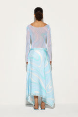 Pucci Marmo Print Asymmetrical Skirt