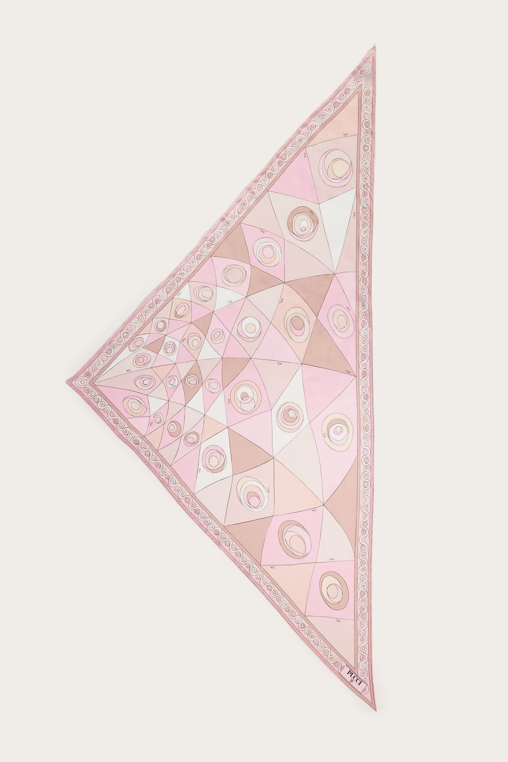 Pucci Occhi Print Silk Triangle Scarf