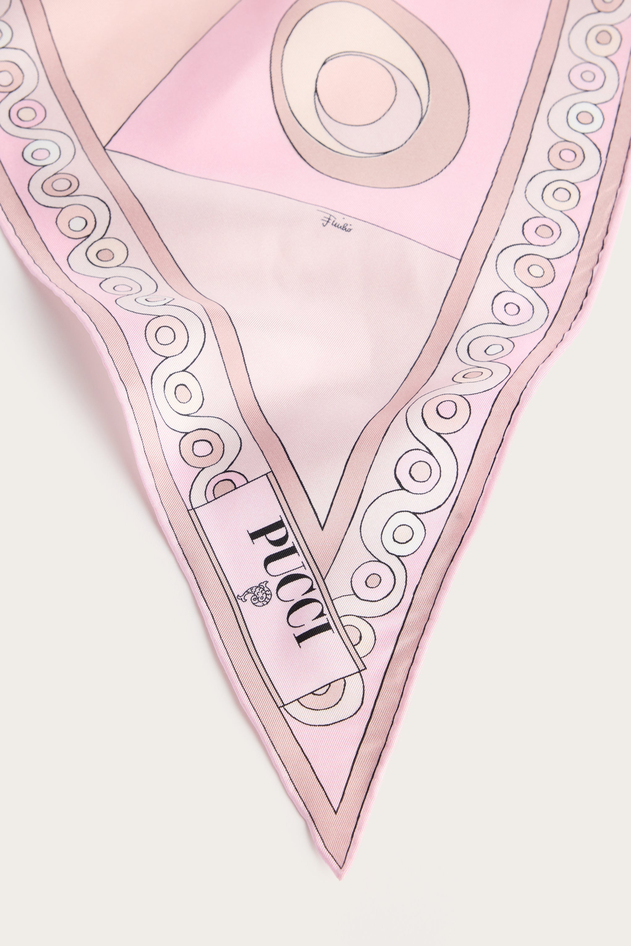 Pucci Occhi Print Silk Triangle Scarf