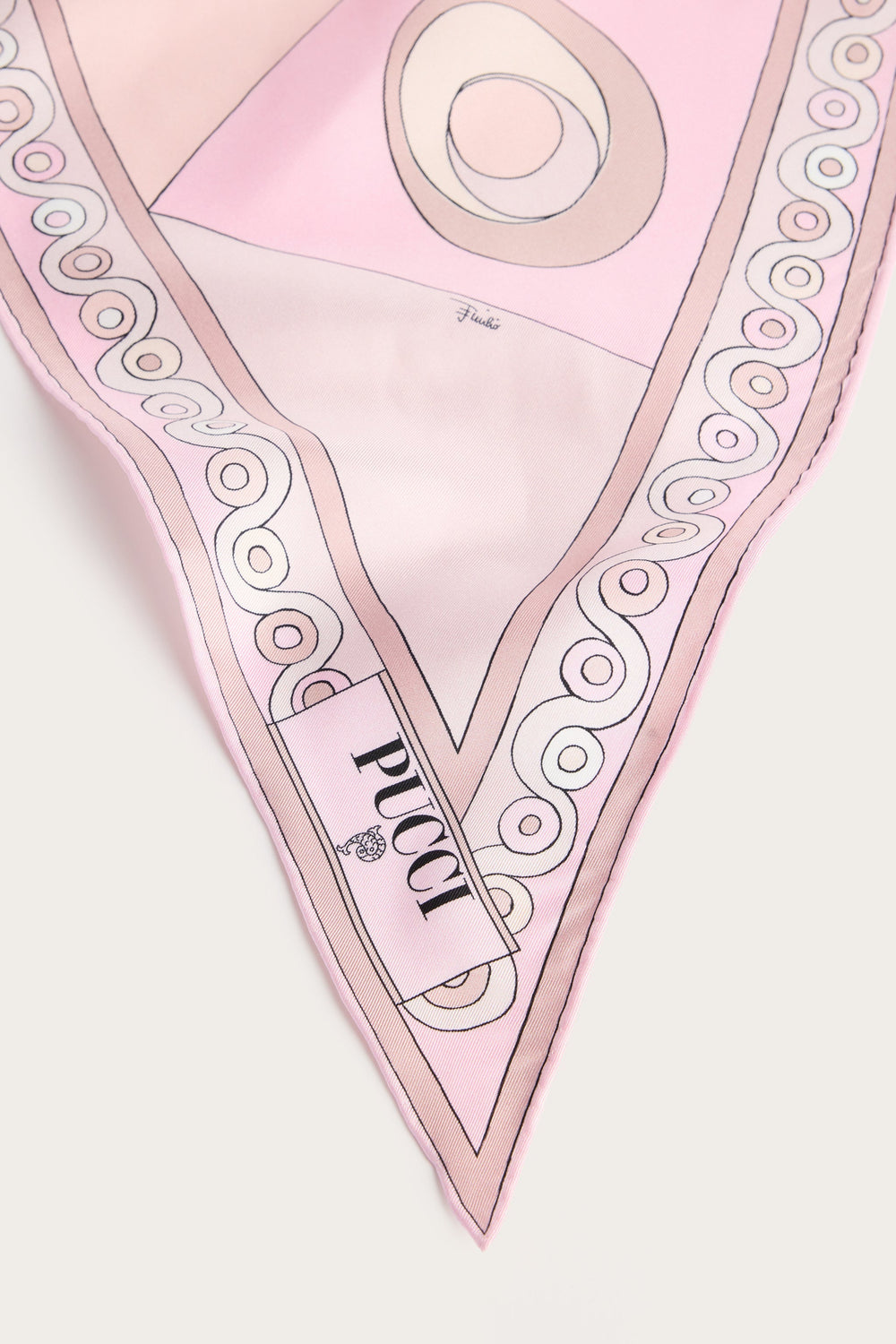 Pucci Occhi Print Silk Triangle Scarf
