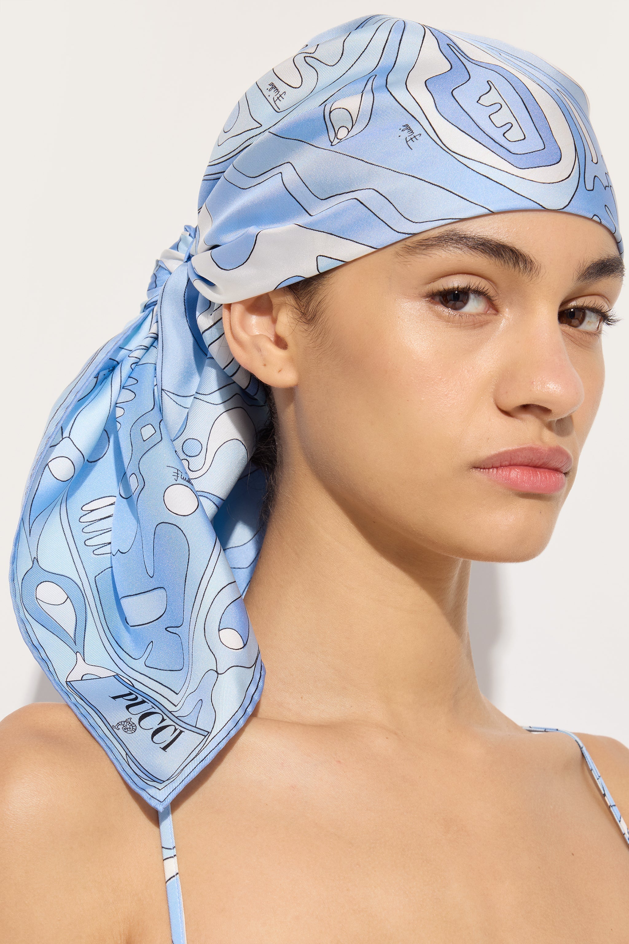 Pucci Angoli Print Silk Carre
