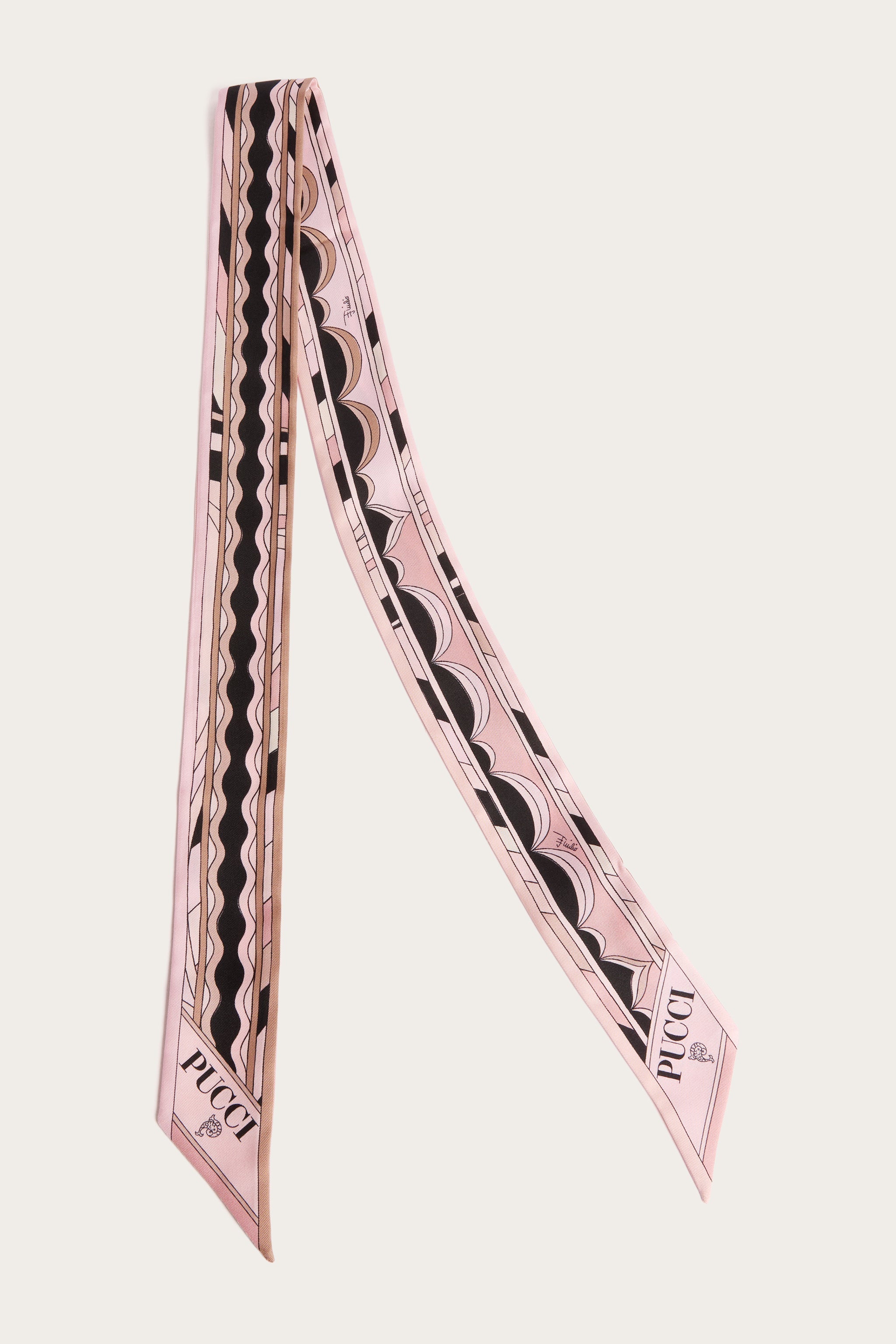 Pucci Mixed Print Silk Twill Scarf