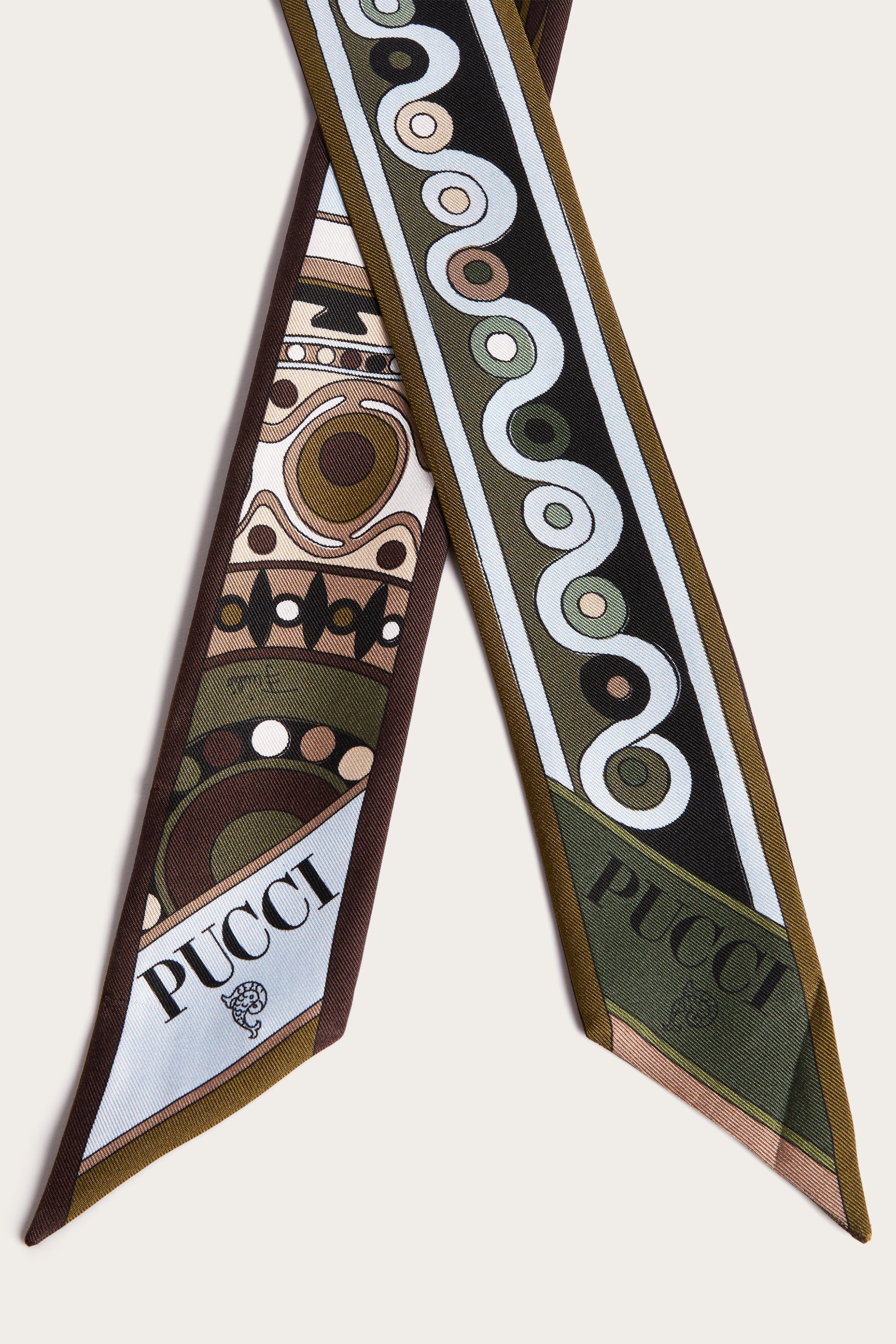 Pucci Mixed Print Silk Twill Scarf