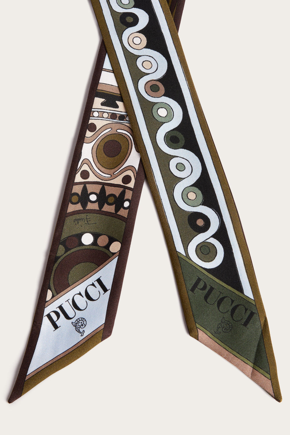 Pucci Mixed Print Silk Twill Scarf