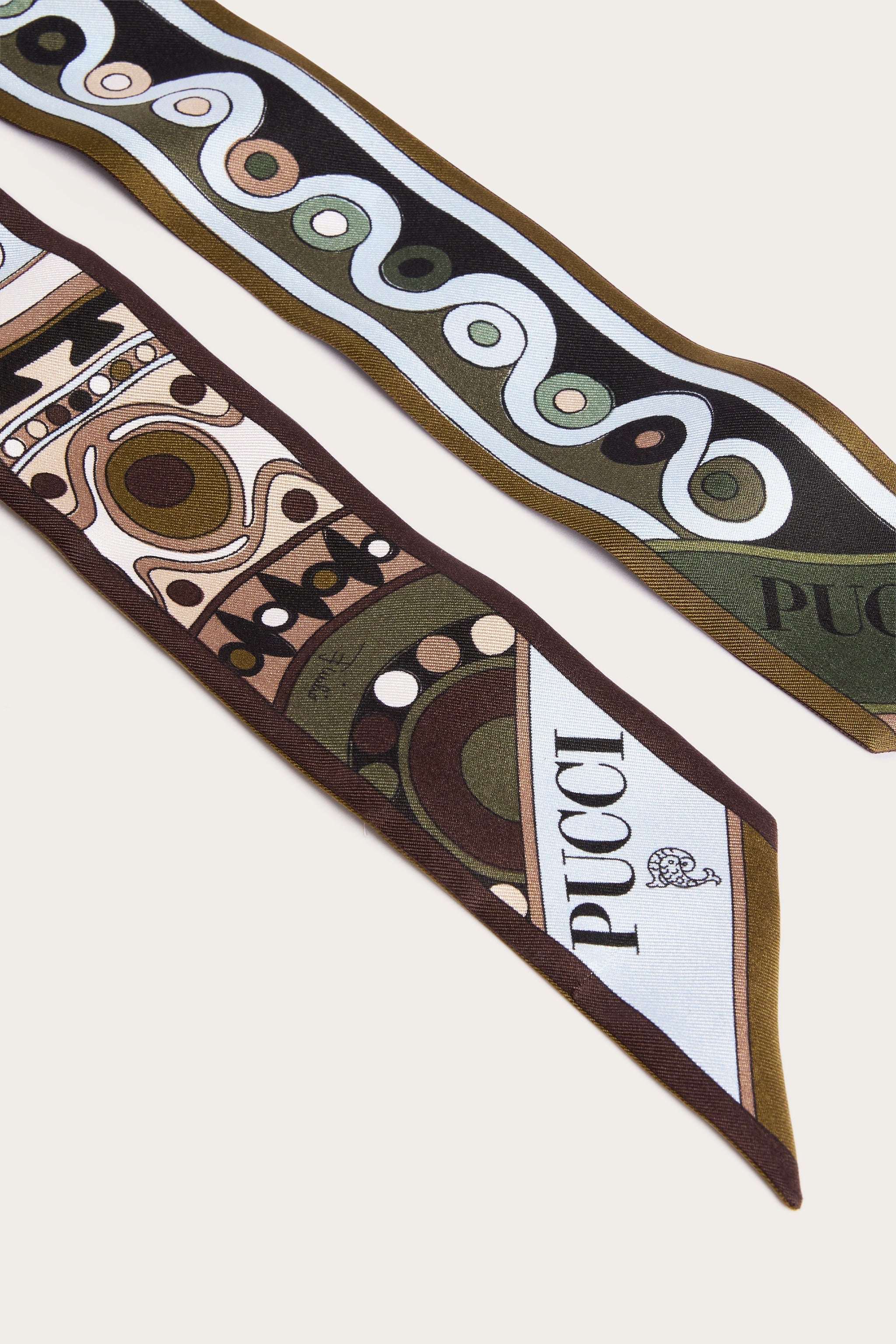 Pucci Mixed Print Silk Twill Scarf