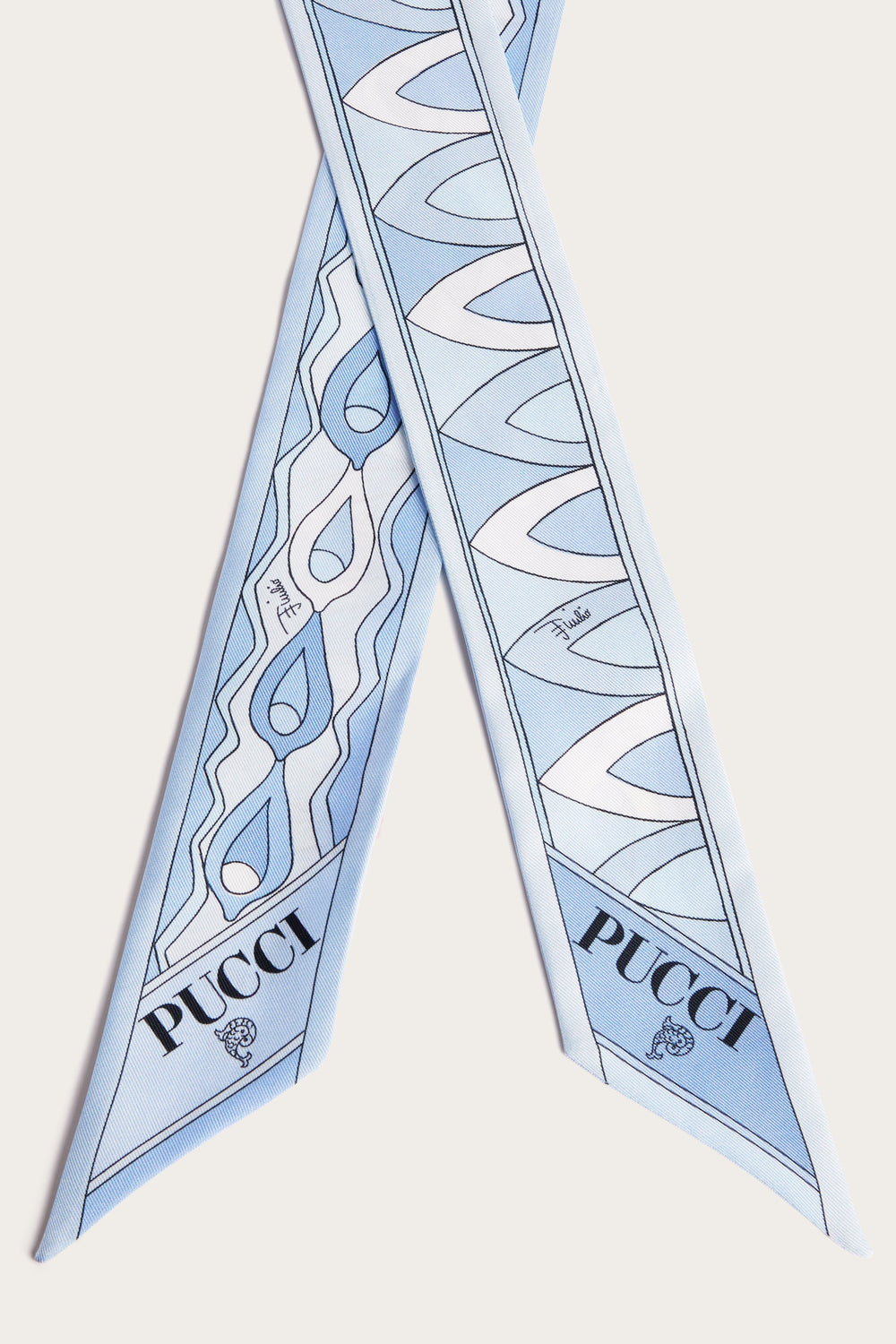 Pucci Mixed Print Silk Twill Scarf