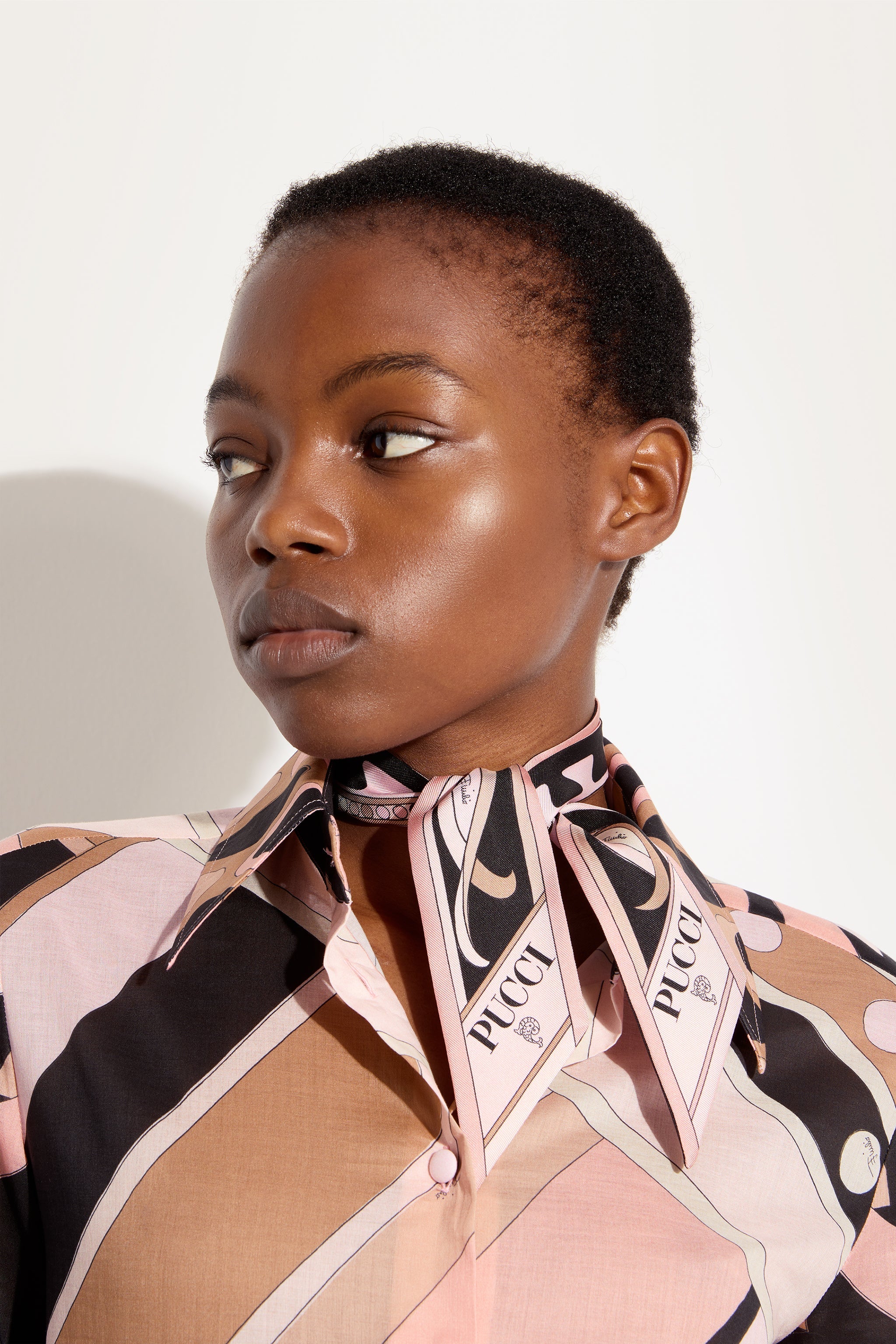 Pucci Mixed Print Silk Twill Scarf