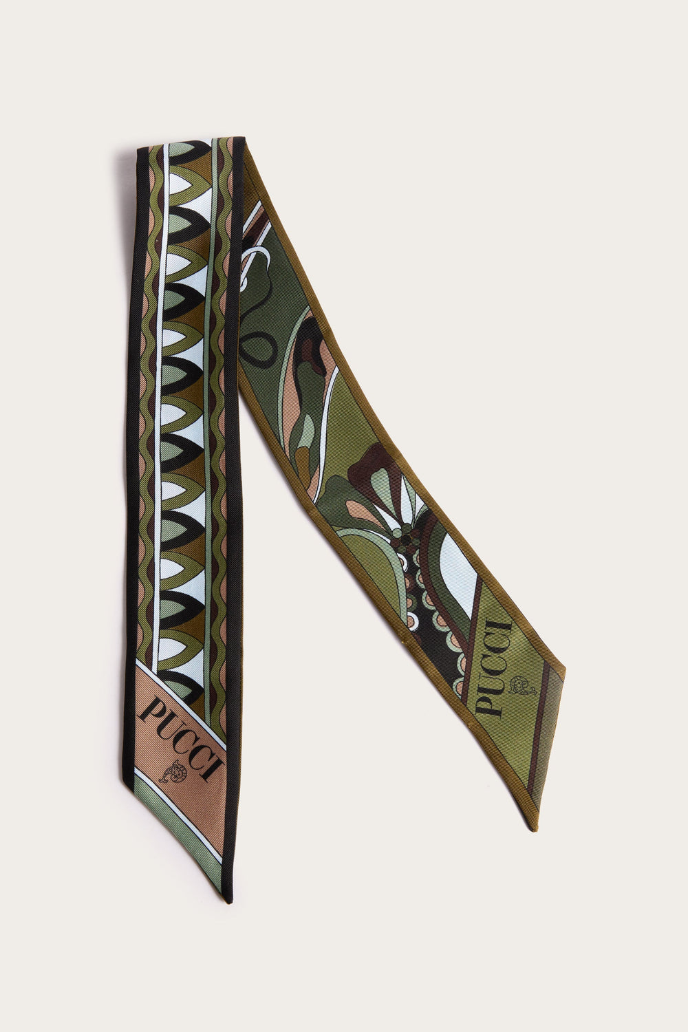 Pucci Mixed Print Silk Twill Scarf