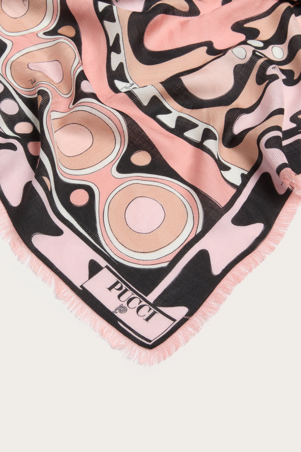Pucci Soleil Print Wool and Silk Pashmina