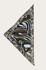 Pucci Marmo Print Silk Triangle Scarf