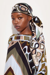 Pucci Marmo Print Silk Triangle Scarf