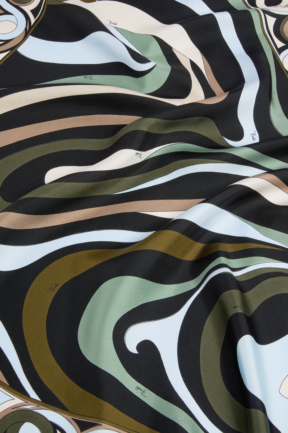Pucci Marmo Print Silk Triangle Scarf