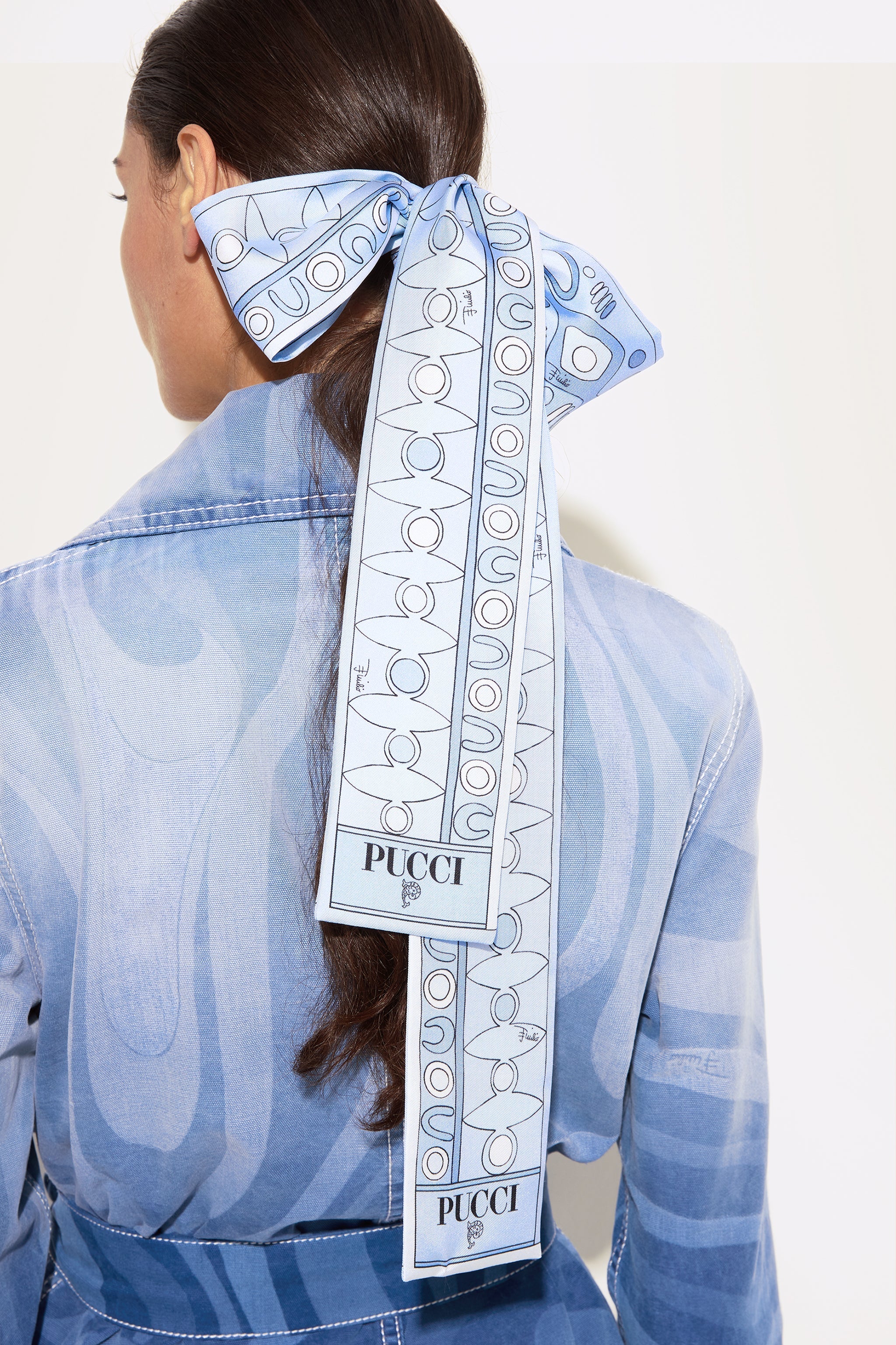Pucci Angoli and Soleil Print Silk Twill Scarf