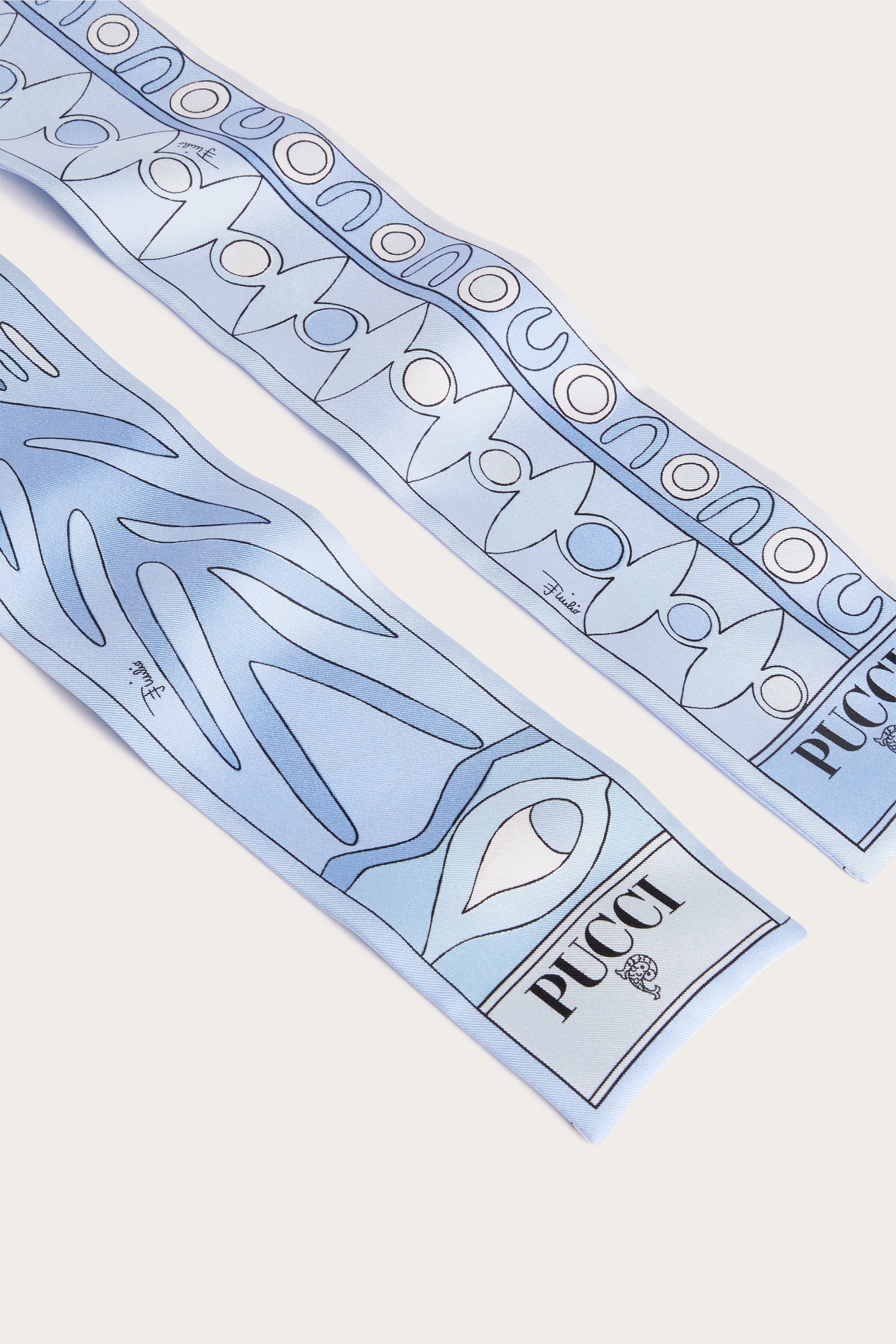 Pucci Angoli and Soleil Print Silk Twill Scarf
