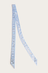 Pucci Mixed Print Silk Twill Scarf with Rhinestones