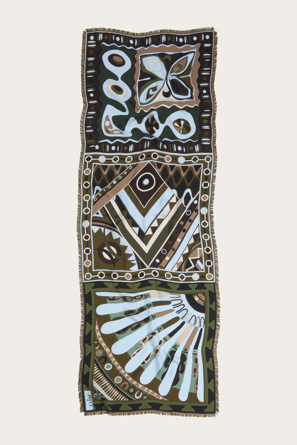 Pucci Mixed Print Silk Stole
