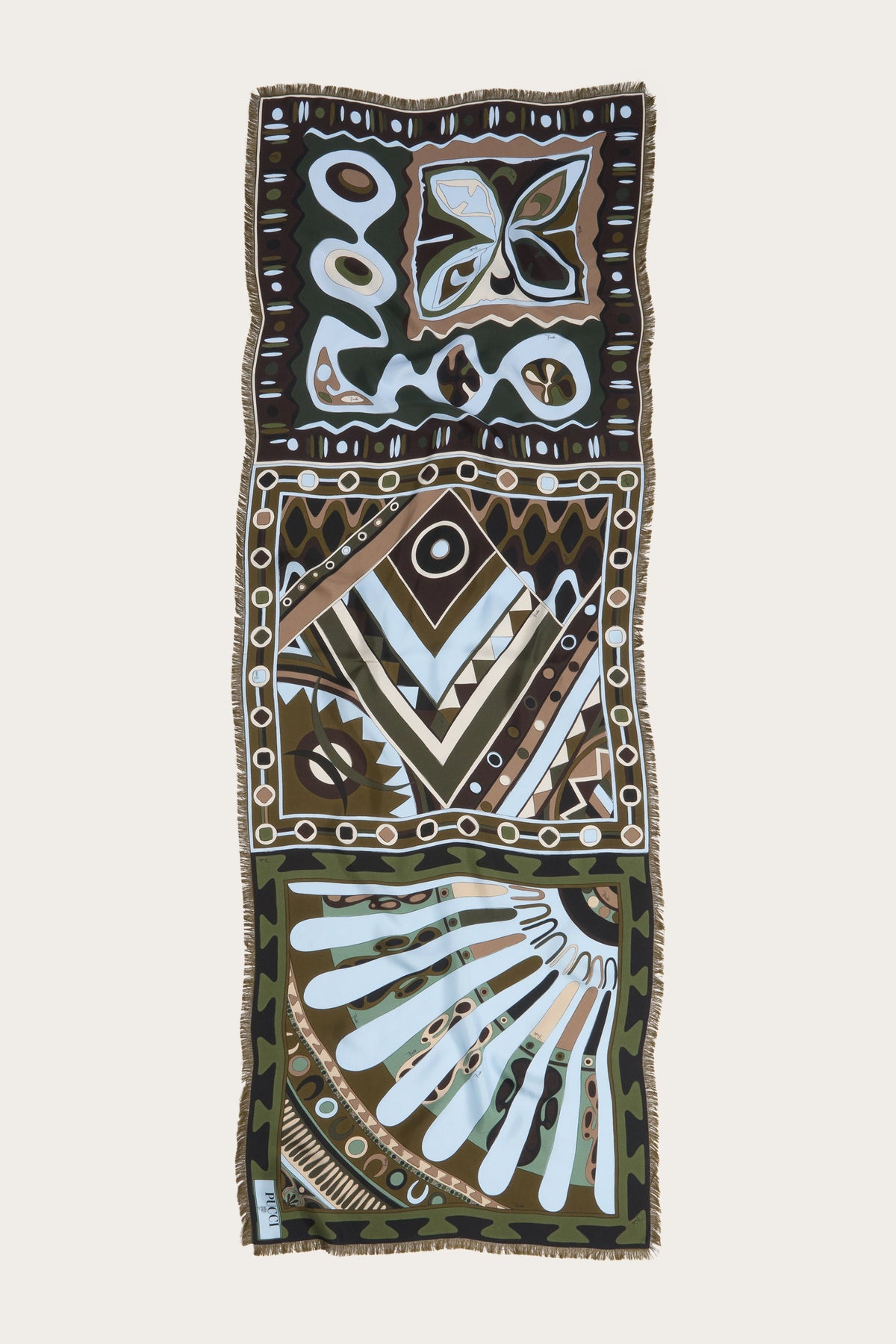 Pucci Mixed Print Silk Stole