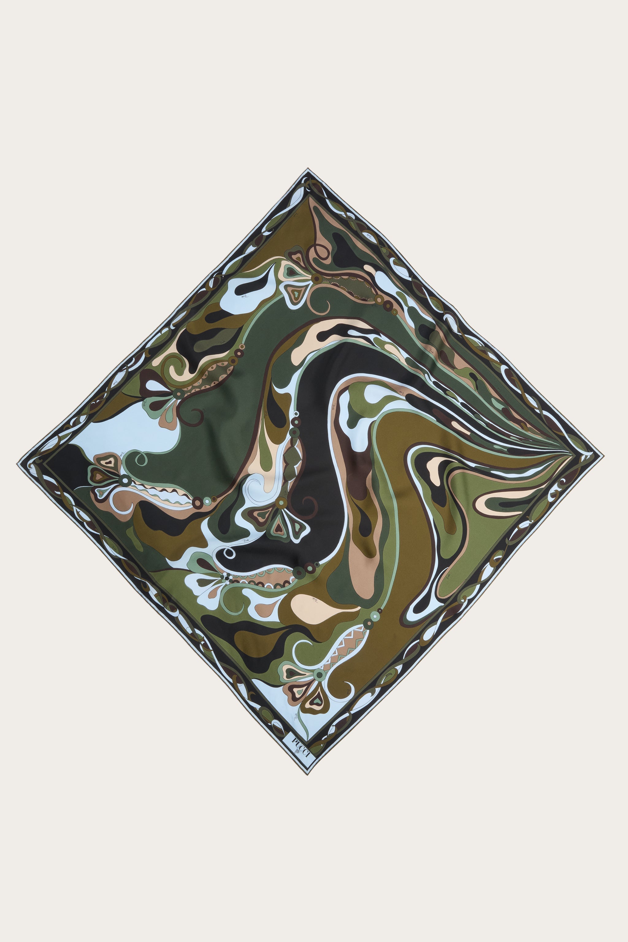 Pucci Orchidee Print Silk Carre