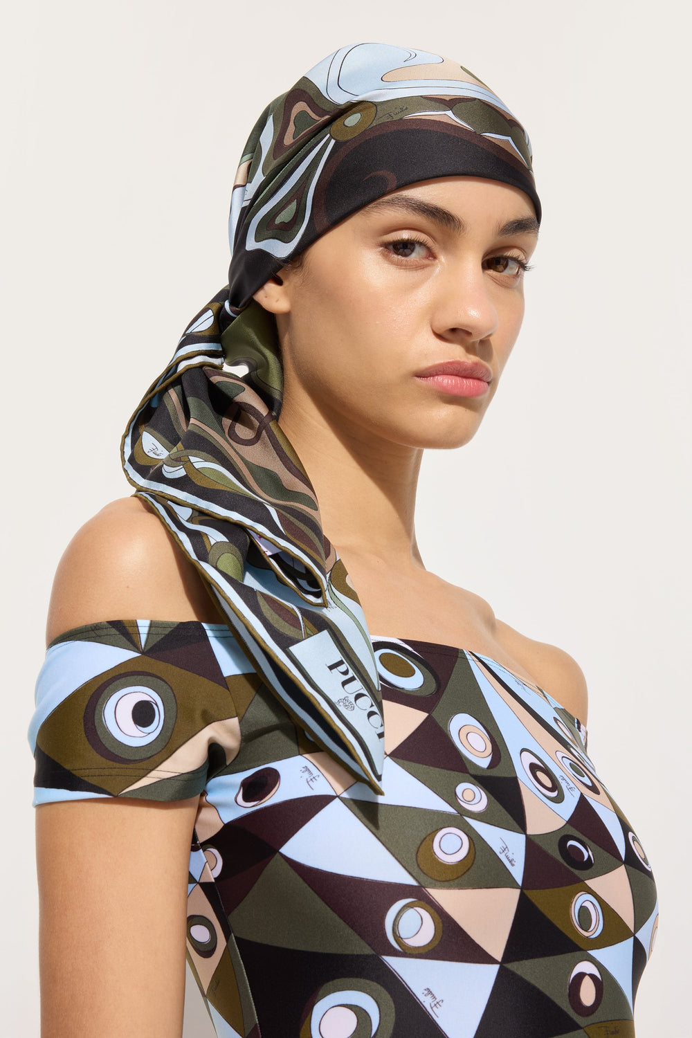 Pucci Orchidee Print Silk Carre