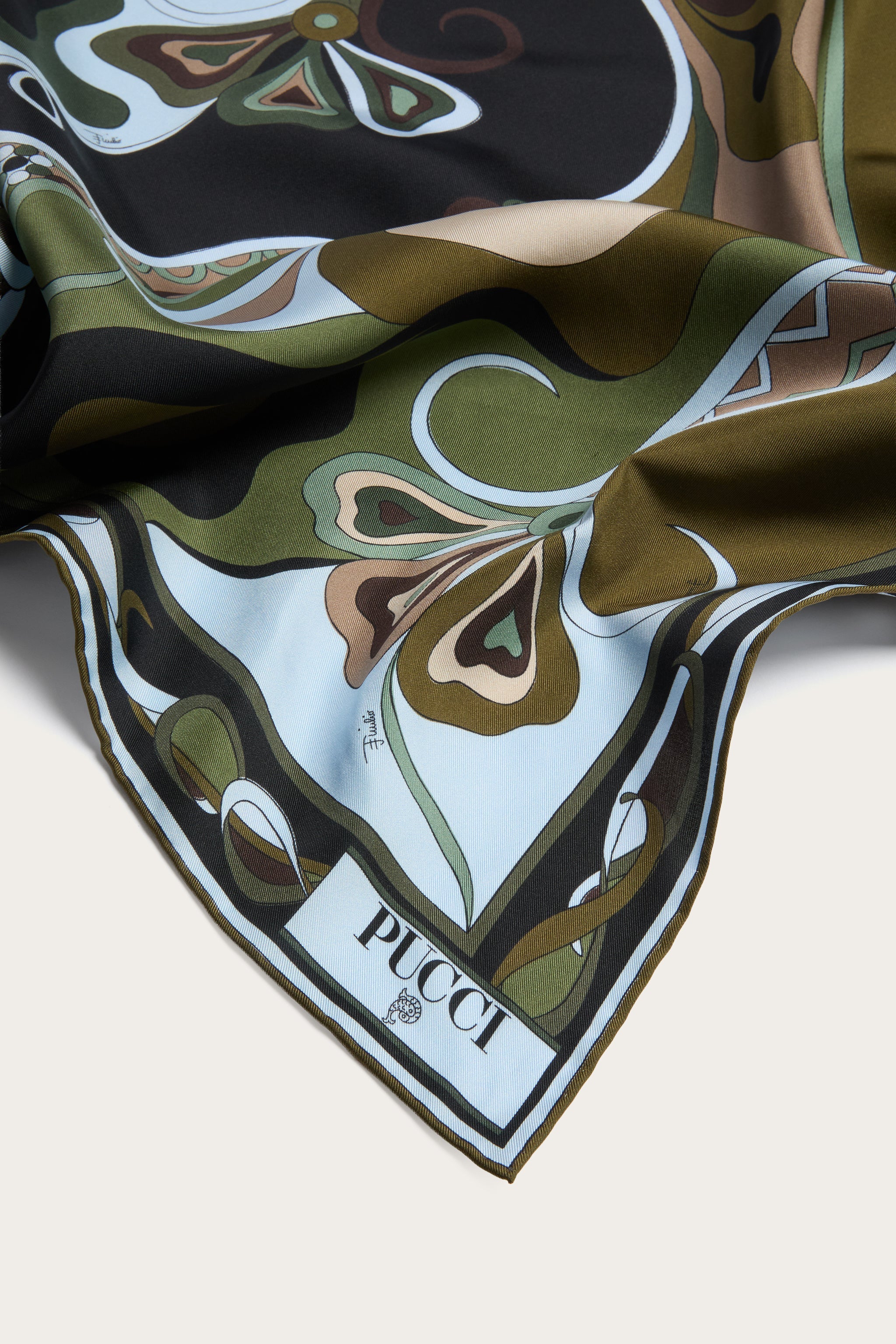 Pucci Orchidee Print Silk Carre
