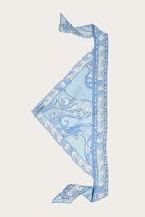 Pucci Orchidee Print Silk Triangle Scarf