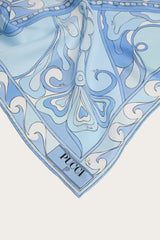 Pucci Orchidee Print Silk Triangle Scarf