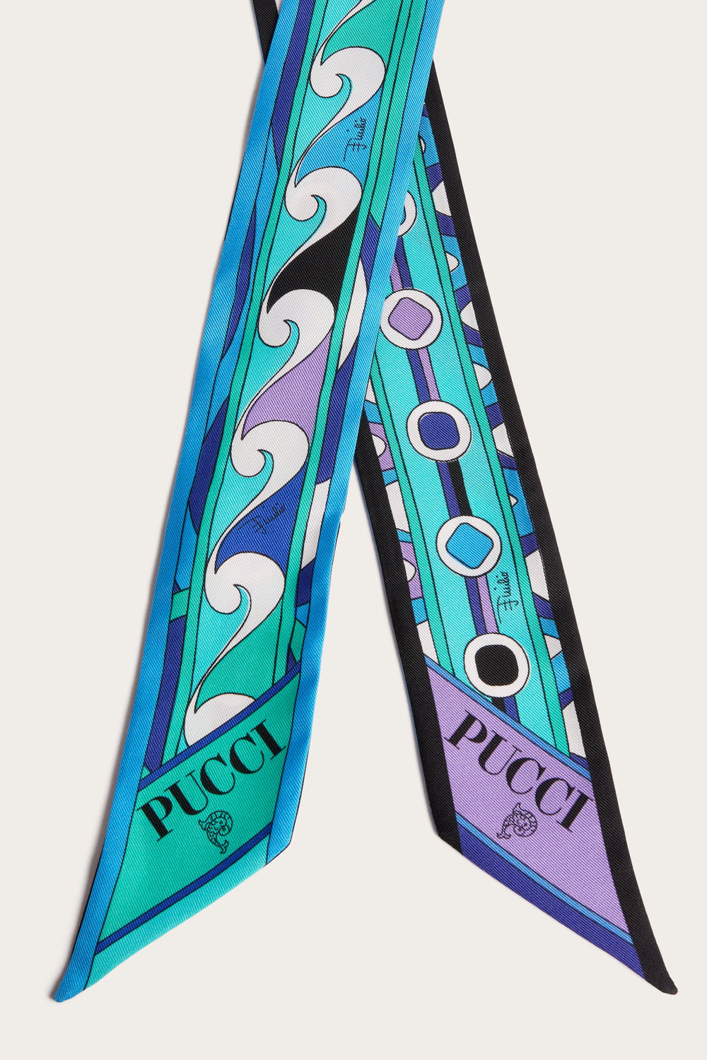 Pucci Mixed Print Silk Twill Scarf