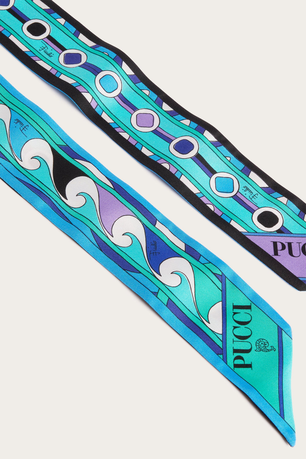 Pucci Mixed Print Silk Twill Scarf