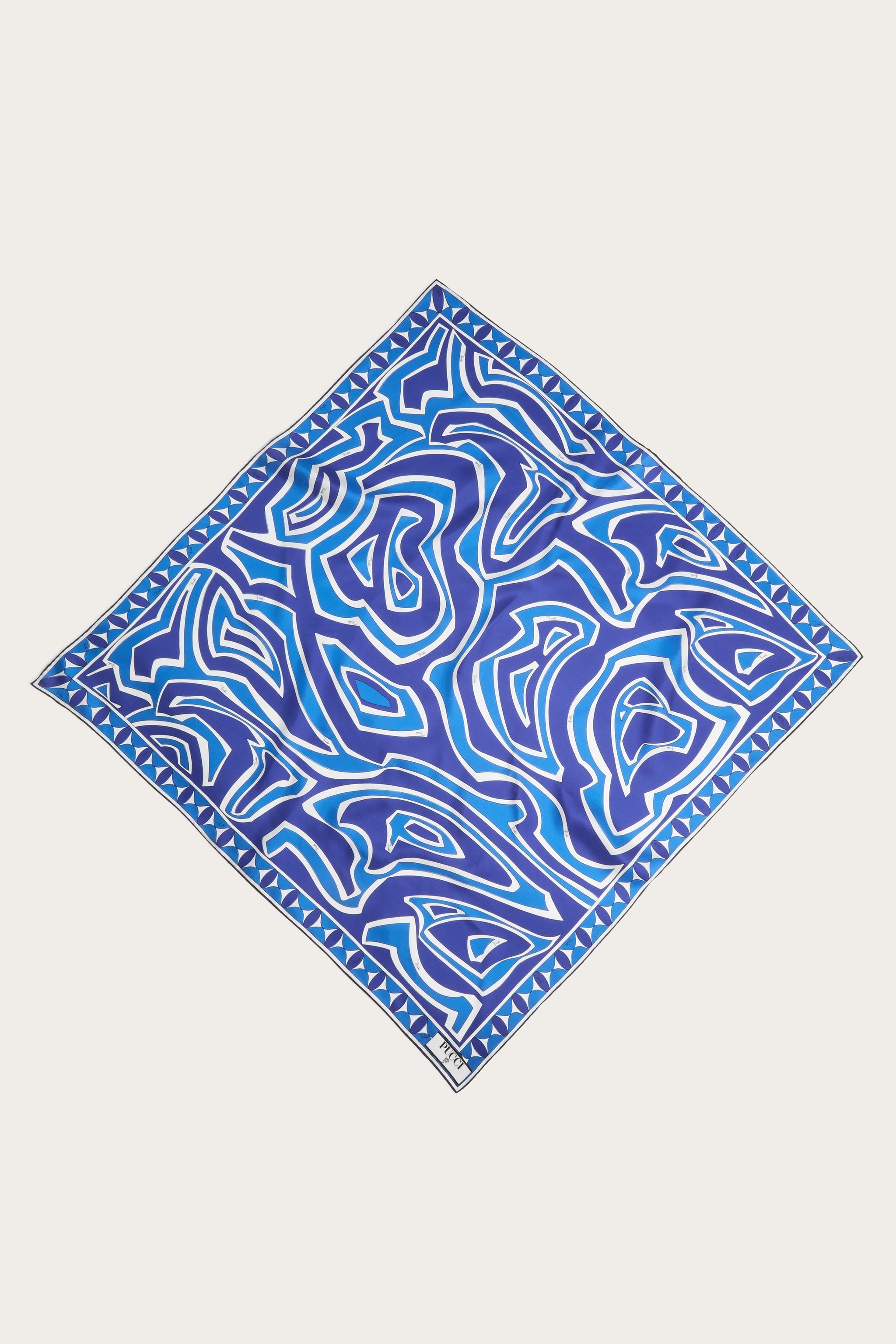 Pucci Labirinto Print Silk Scarf