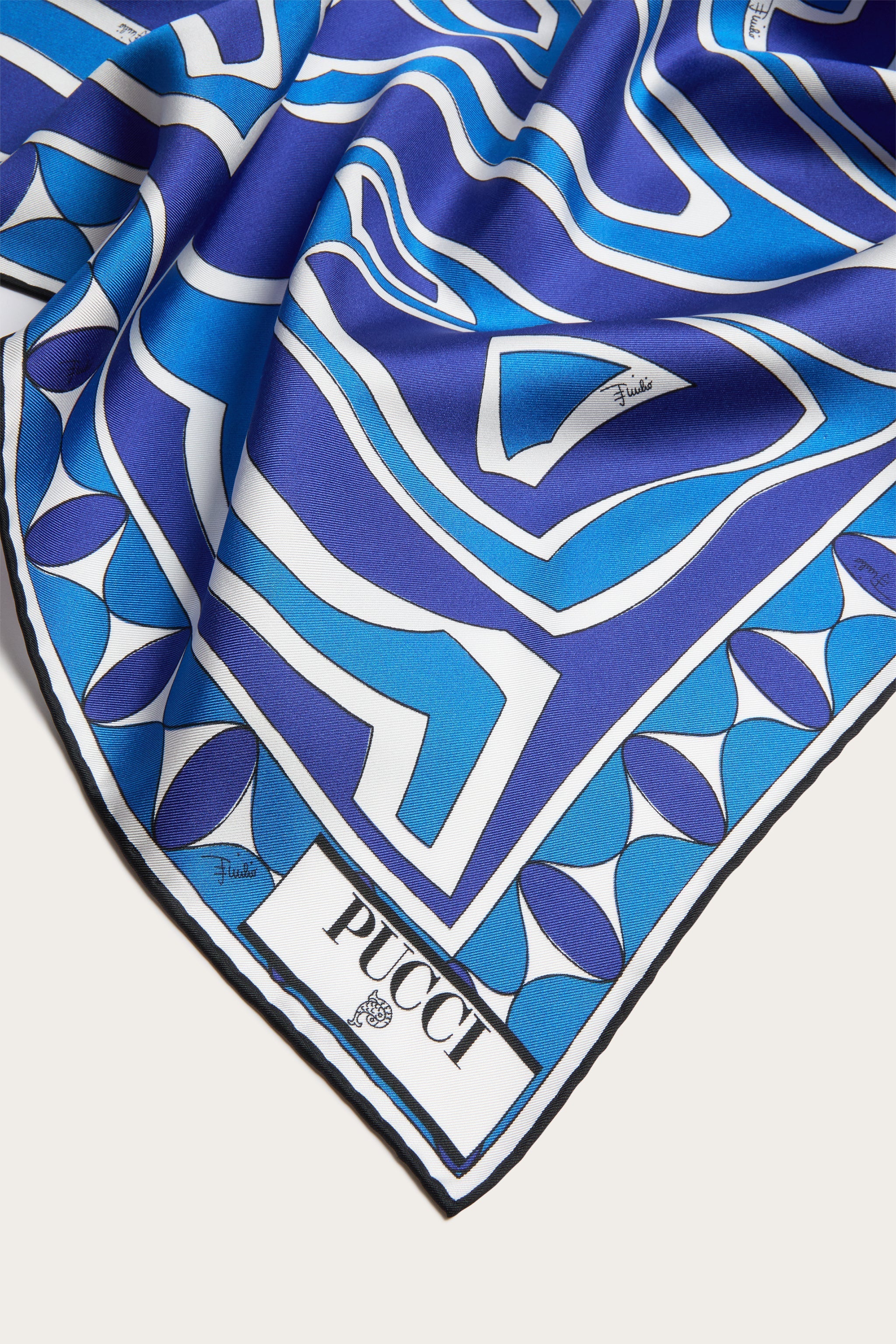 Pucci Labirinto Print Silk Scarf