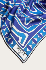 Pucci Labirinto Print Silk Scarf