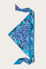Pucci Labirinto Print Silk Triangle Scarf
