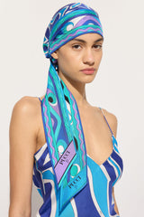 Pucci Labirinto Print Silk Triangle Scarf